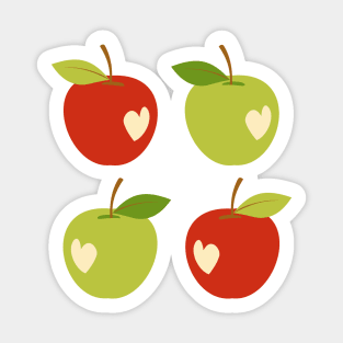 Bitten apples Sticker